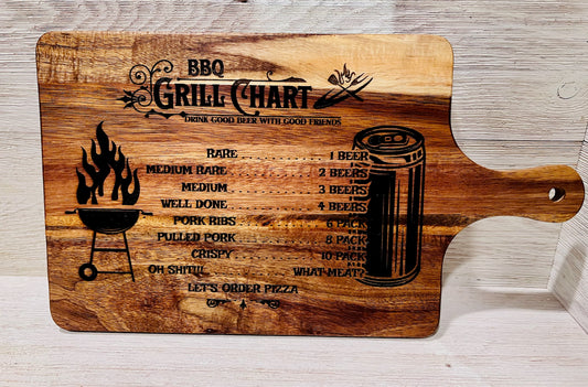 Engraved cutting board.