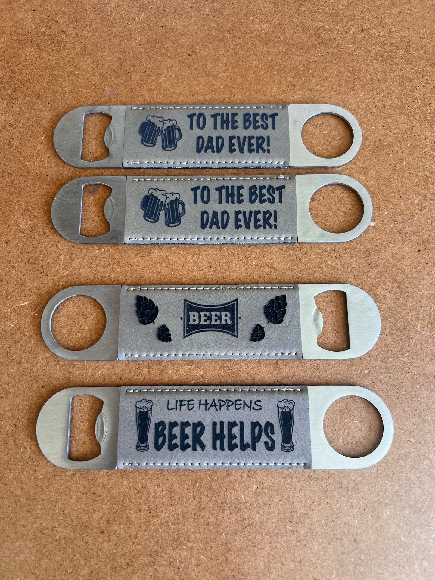 Bar style bottle openers