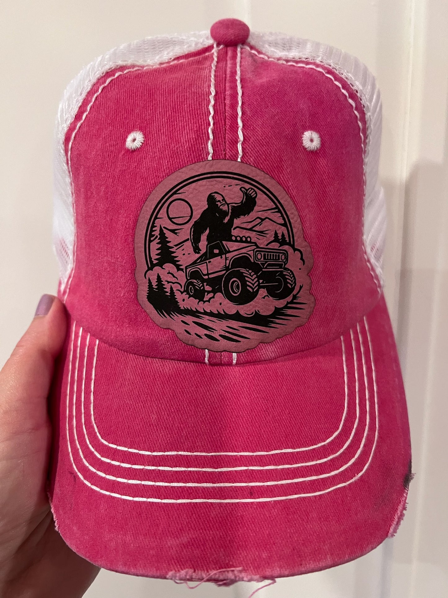 Sasquatch trucker Patch hats