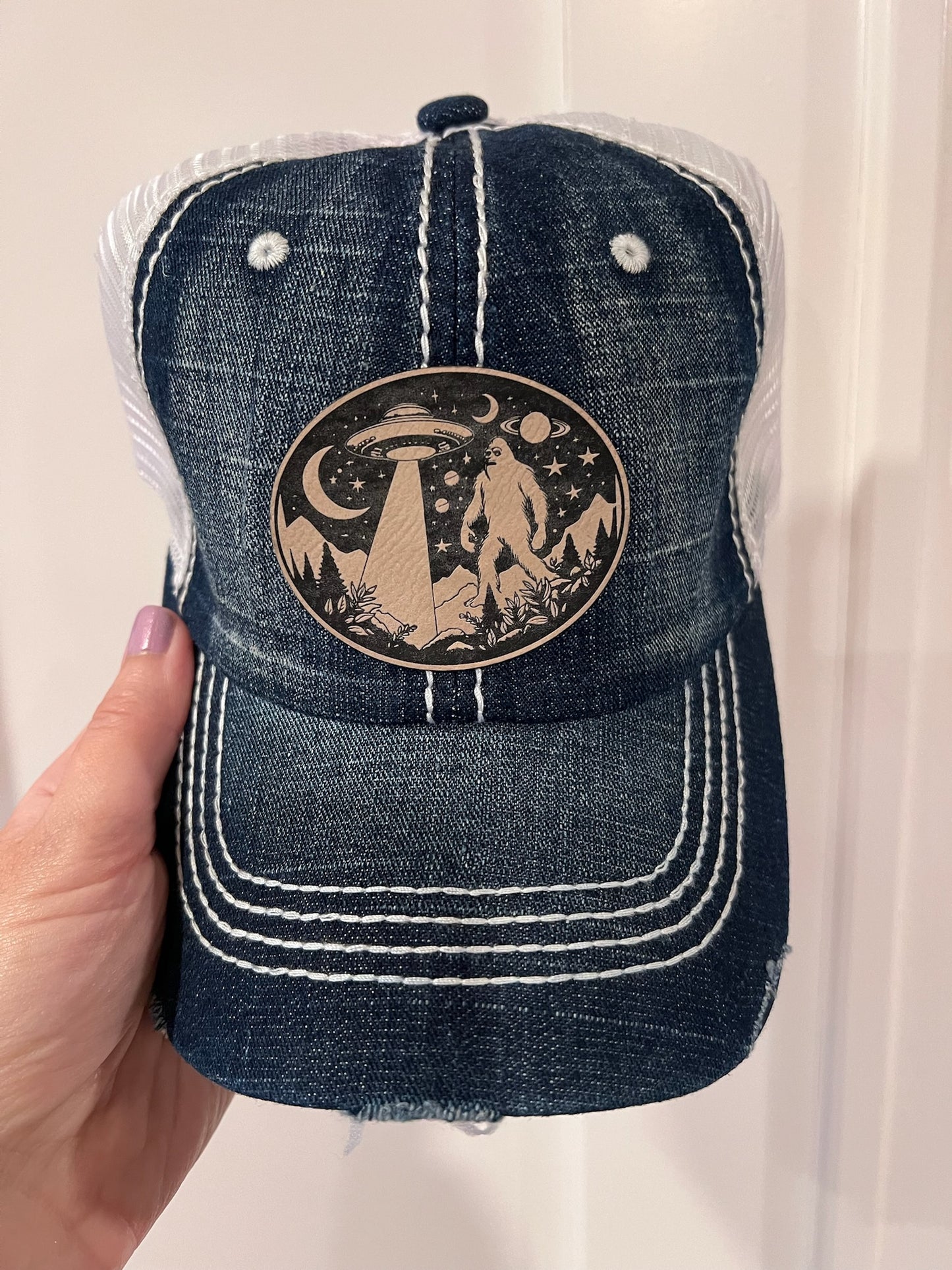 Sasquatch trucker Patch hats