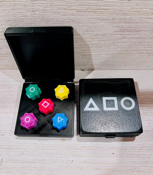 Squid Game-Inspired Gonggi Game Box with Full Set of Pieces