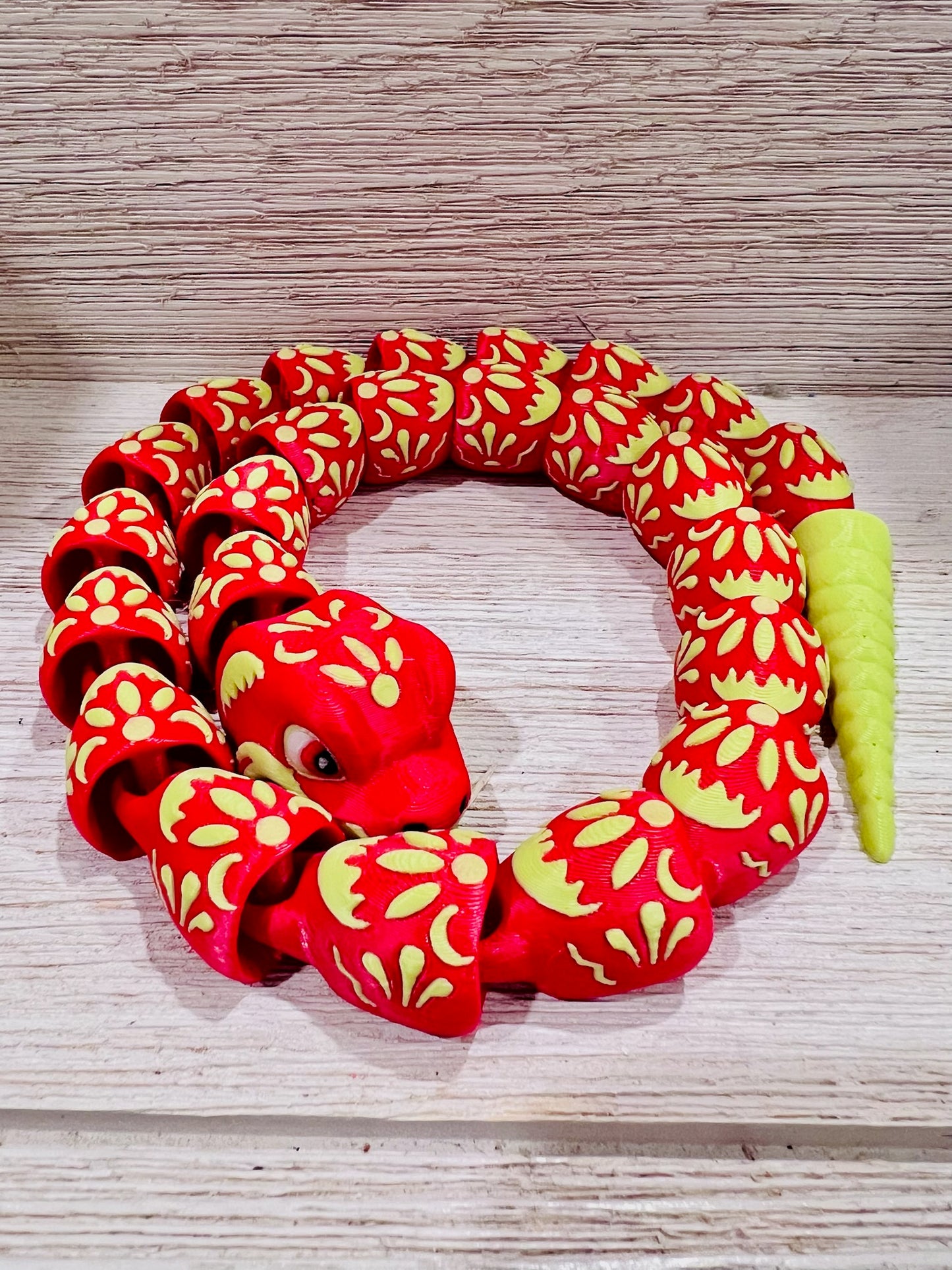 24-Inch Articulating Chinese New Year Snake – Stunning 3D Printed Design