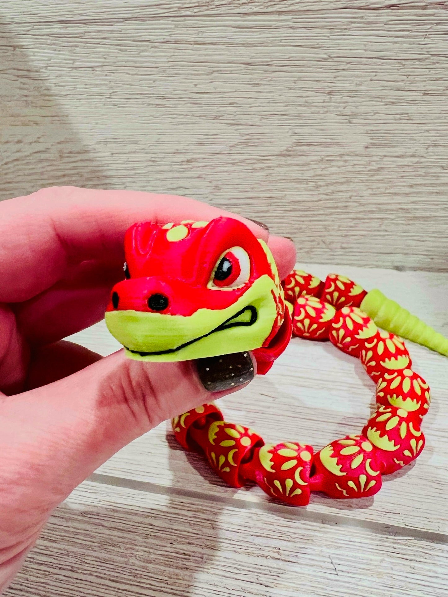 24-Inch Articulating Chinese New Year Snake – Stunning 3D Printed Design