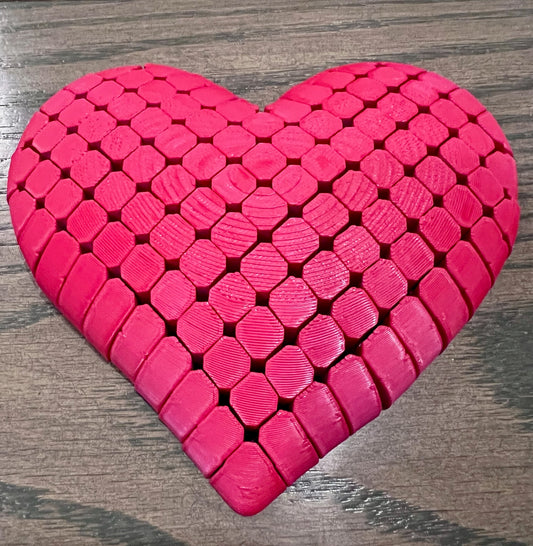 3D Printed Flexible Heart – Unique Valentine’s Gift ❤️