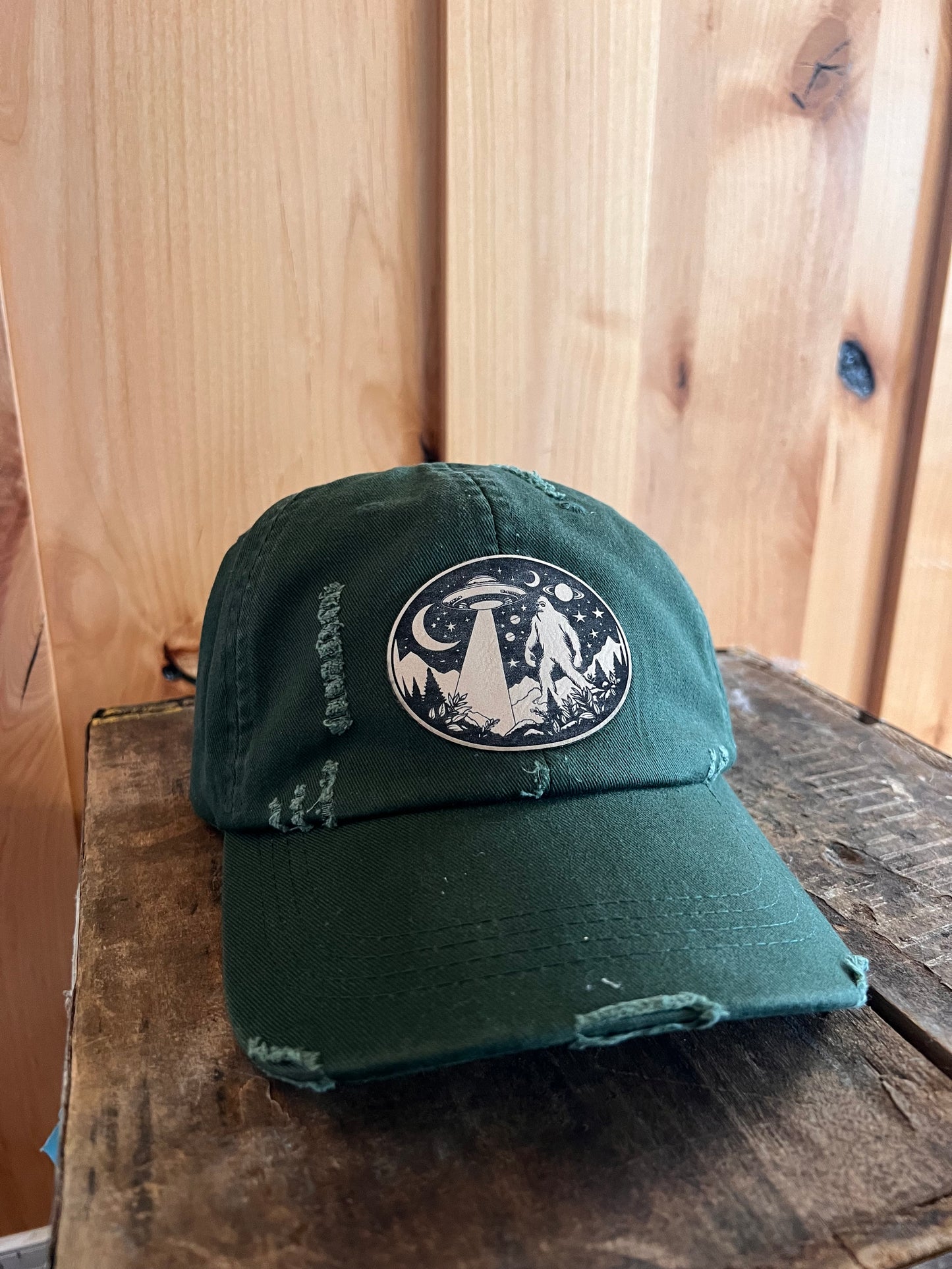 Sasquatch -  Low profile distressed cotton hat