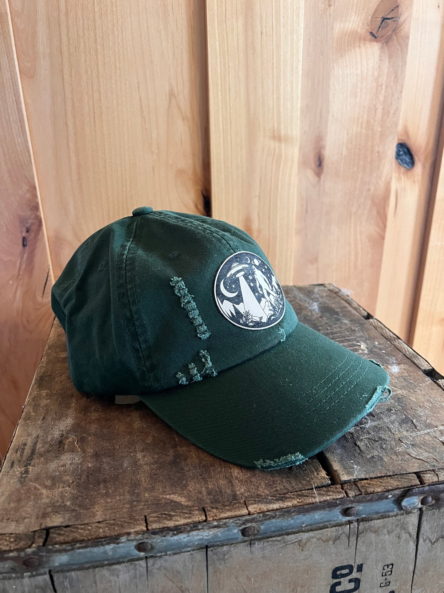 Sasquatch -  Low profile distressed cotton hat